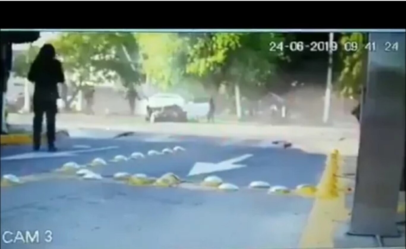 Otro impactante video del accidente del futbolista Joao Maleck