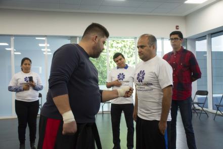 Dojo legislativo, empleados aprenden a defenderse