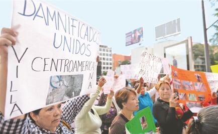 Damnificados por el sismo del 19-S protestan en Tlalpan