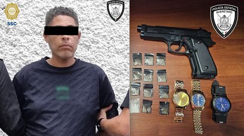 Detienen en la CDMX a ladrón de relojes de lujo que operaba en Querétaro