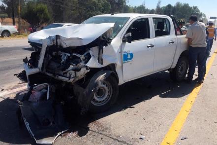 Reportan carambola en la carretera 57