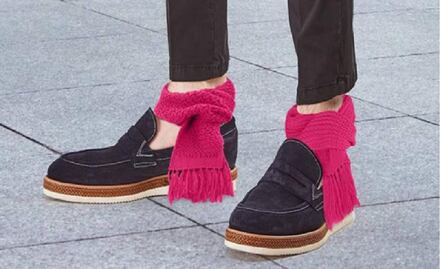 Bufanda para tobillos, la nueva tendencia de moda para el invierno