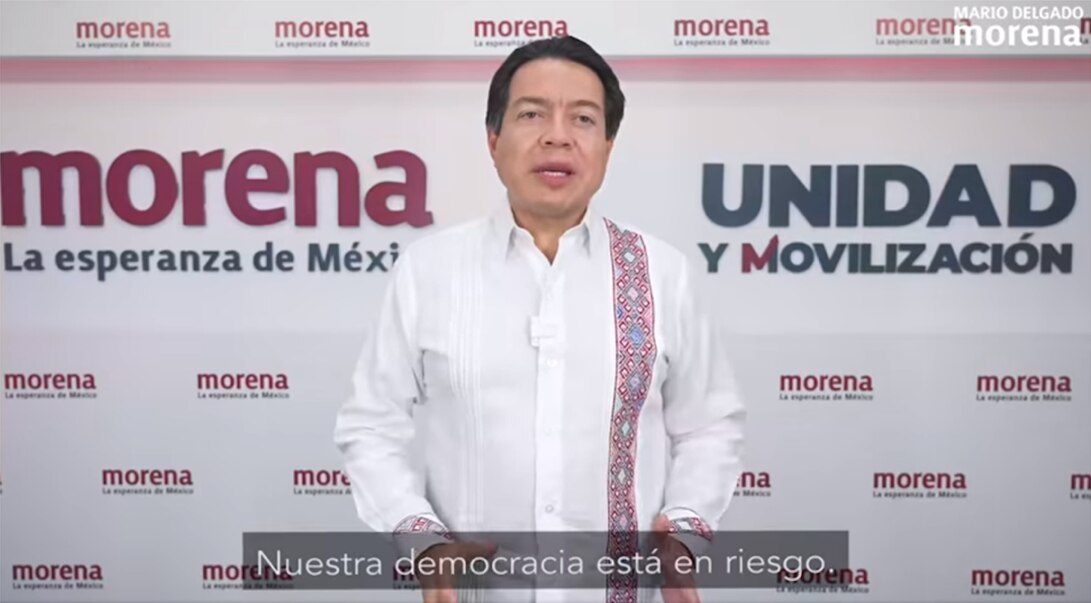 Morena va contra el INE en el tribunal, en las calles y en las redes: Delgado