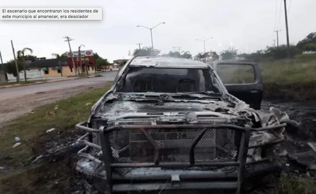 El escenario que encontraron los residentes de este municipio al amanecer, era desolador. Foto: Especial
