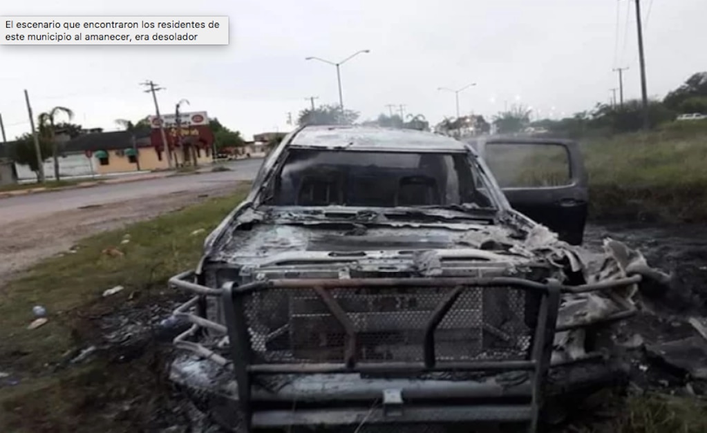 El escenario que encontraron los residentes de este municipio al amanecer, era desolador. Foto: Especial