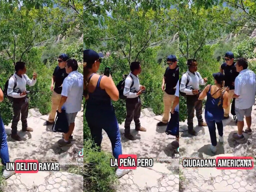 "Todos la han rayado", se justifican turistas tras ser sorprendidos dañando la Peña de Bernal