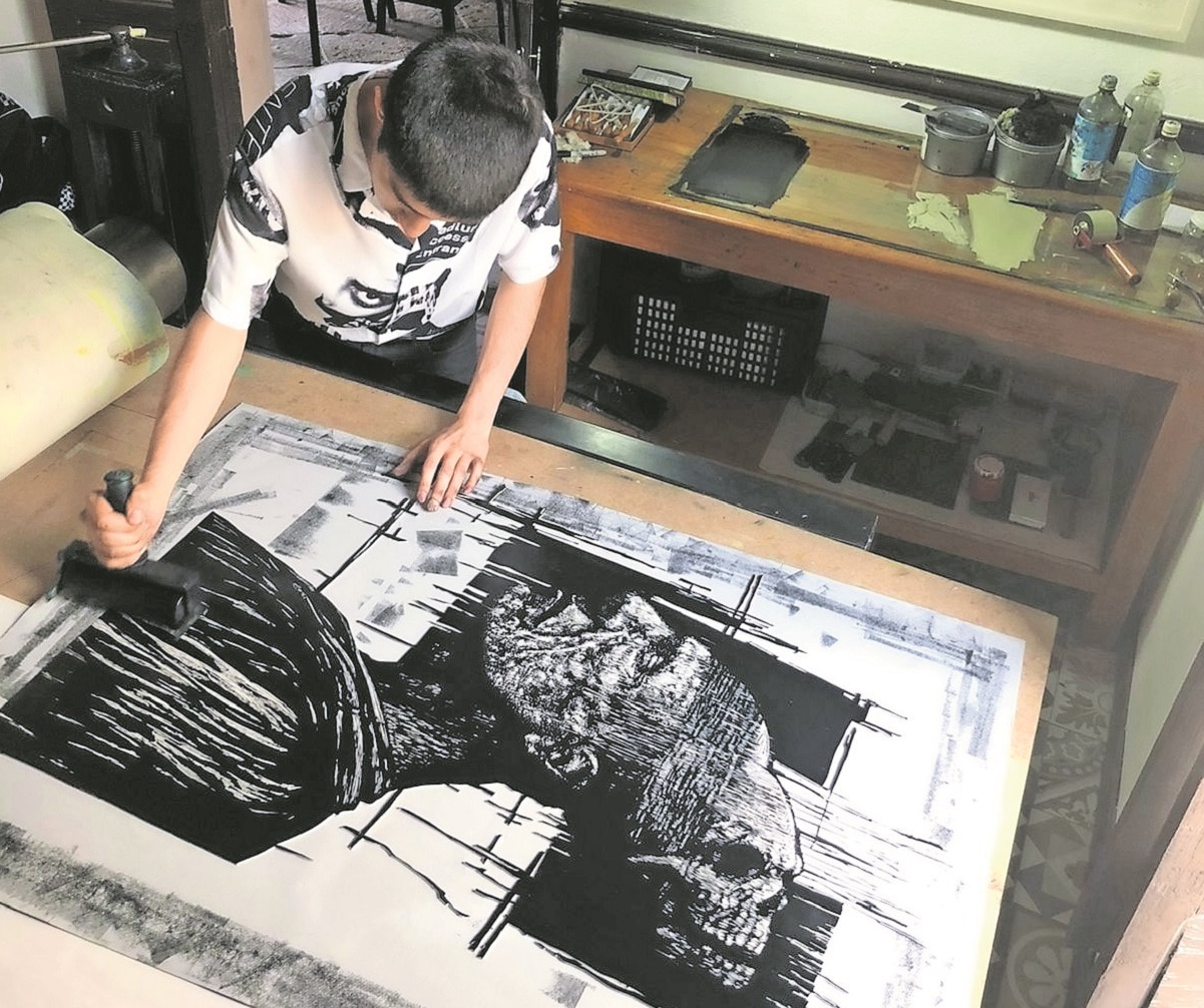 Sebastián Molina, de visita en La Madriguera Gráfica