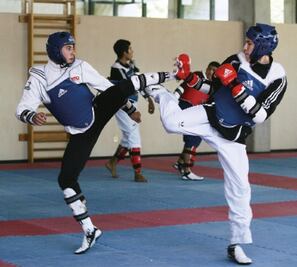 Taekwondoínes, en concentración