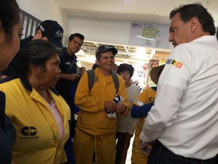 Mauricio Kuri se adentra en el Mercado Hidalgo
