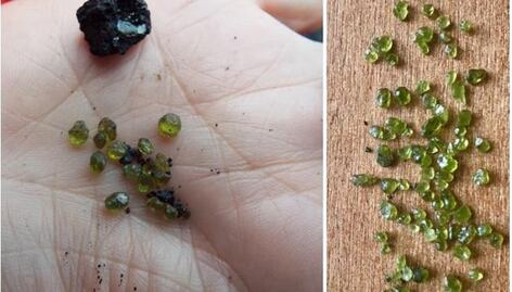 ¿Están lloviendo gemas verdes tras la erupción del Kilauea en Hawái?