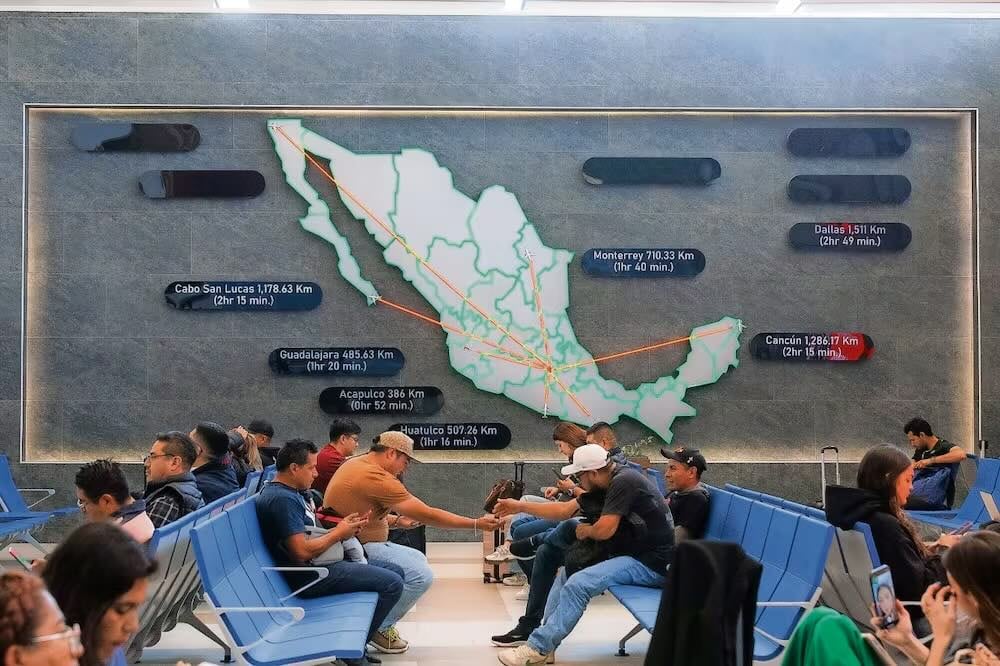 De acuerdo con analistas, el Aeropuerto Internacional Felipe Ángeles es una terminal de origen y destino prácticamente nacional. Foto: Archivo EL UNIVERSAL
