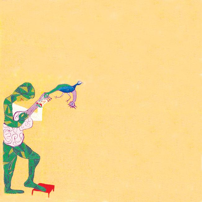 “Hombre con guitarra”, arpillera de Violeta Parra de 1960. (CORTESÍA)