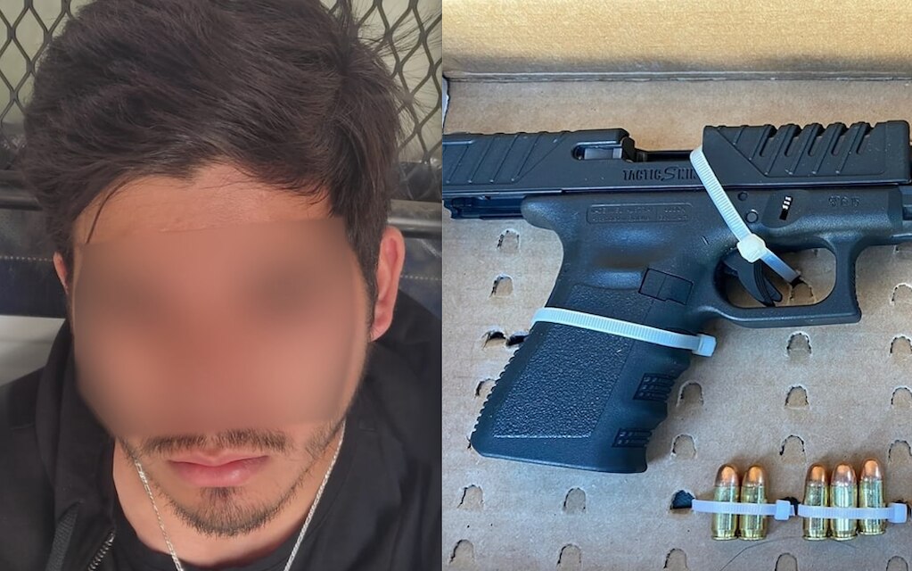 Los detienen por no usar el cinturón de seguridad y les encuentran un arma