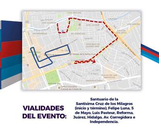 Anuncian cierres viales en Querétaro por celebraciones religiosas de Semana Santa