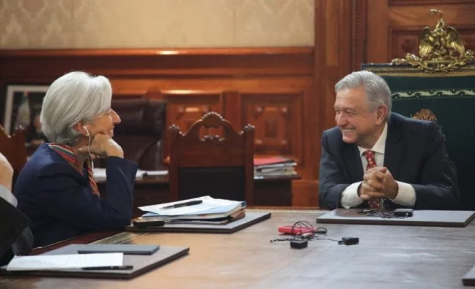 Christine Lagarde felicita a AMLO por impulsar crecimiento económico inclusivo