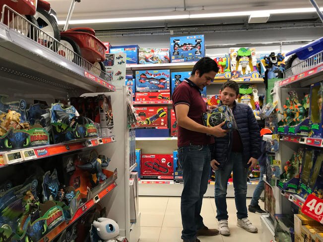 La locura de las compras navideñas