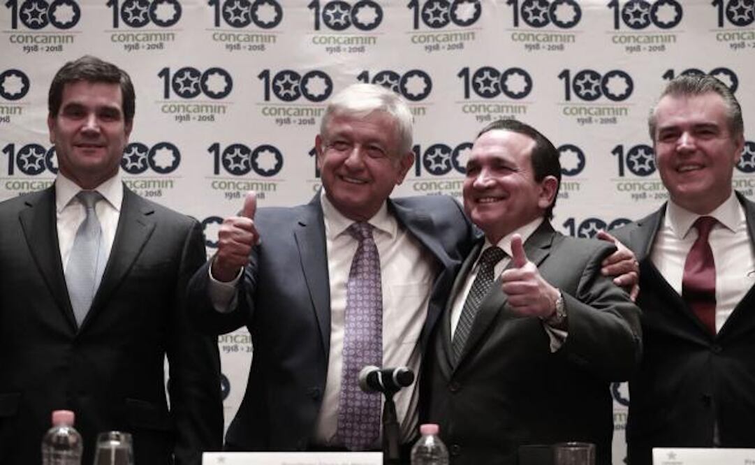 AMLO reunido con empresarios de la CONCAMIN. Foto: Alejandra Leyva / EL UNIVERSAL