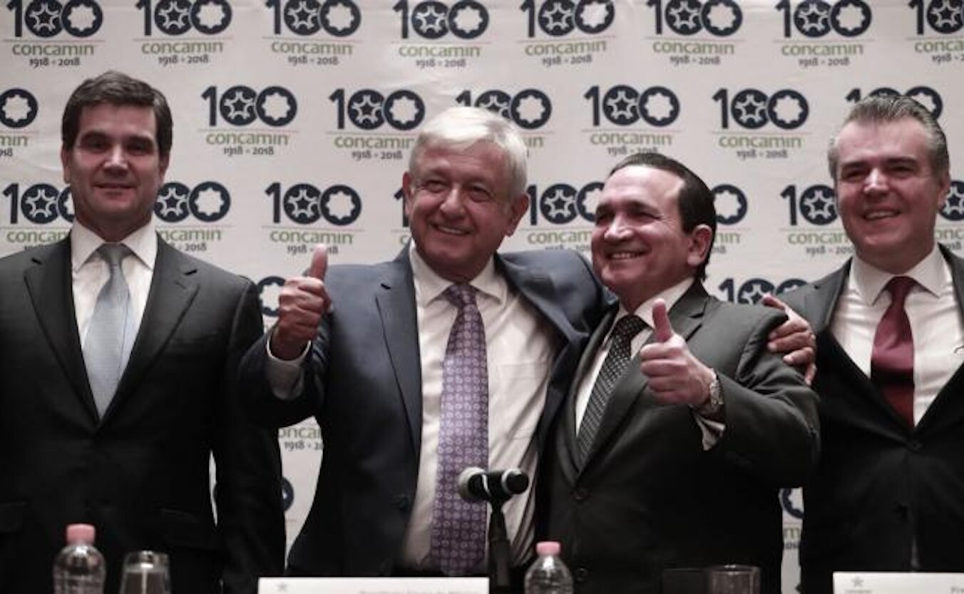 AMLO reunido con empresarios de la CONCAMIN. Foto: Alejandra Leyva / EL UNIVERSAL