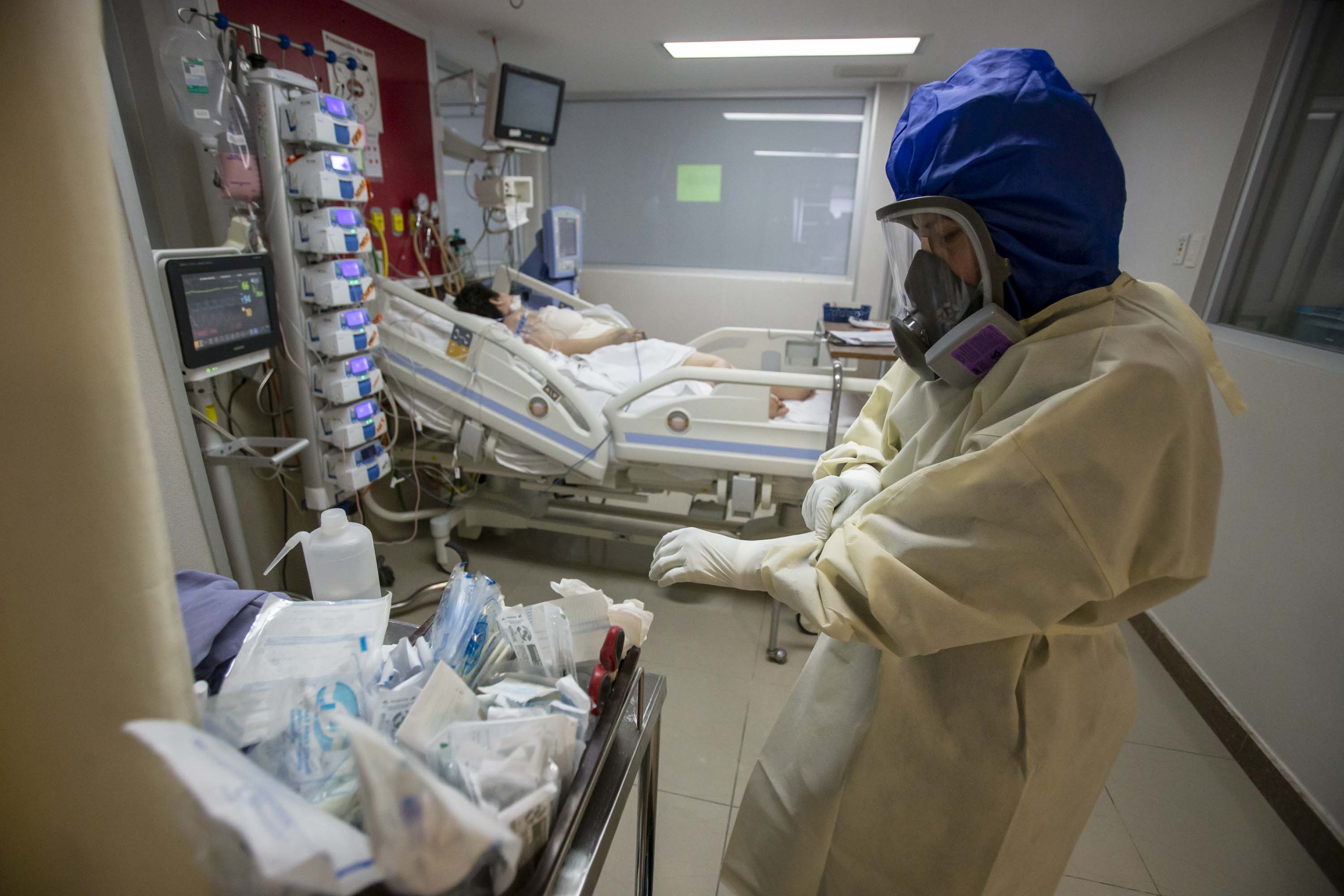 Ocupación de camas con ventilador está en 45%
