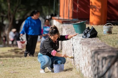 Rehabilitan y limpian escuelas en El Marqués