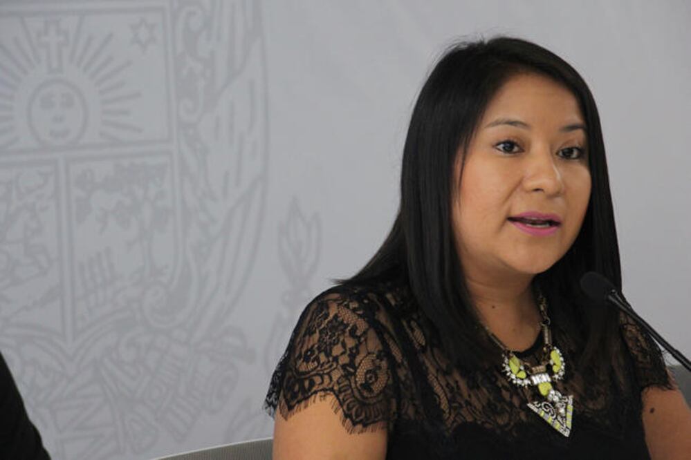 La diputada Daesy Alvorada Hinojosa Rosas anuncia que la bancada legislativa del Partido Acción Nacional presentará el proyecto la próxima semana. (OBTURE PRESS)