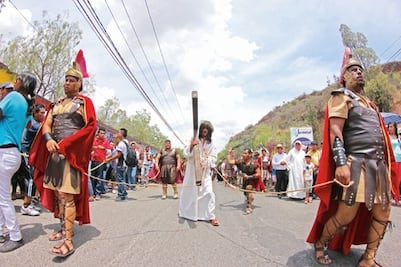 Viven en La Cañada la Pasión de Cristo