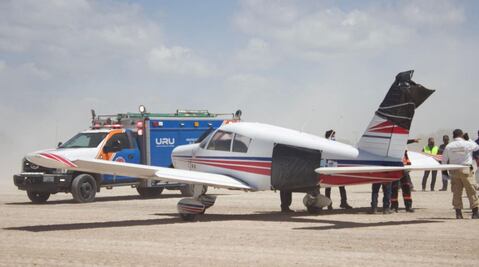 Una avioneta aterriza de emergencia en El Marqués