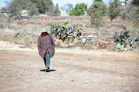 Amealco cobertura en piso firme