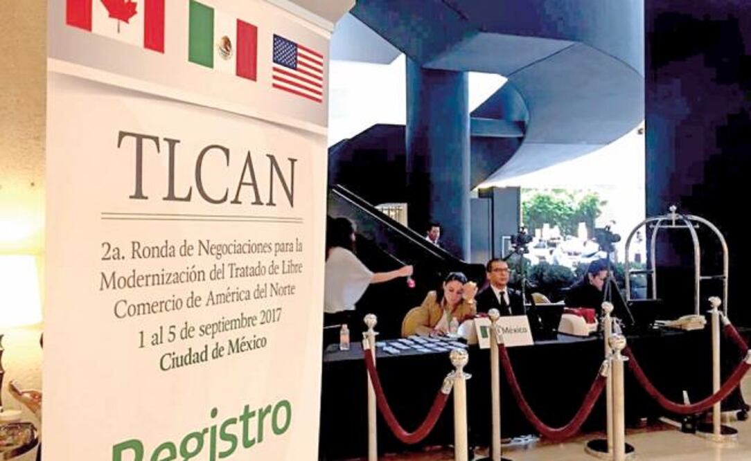 En la segunda ronda de renegociación del TLCAN, que se lleva a cabo en la Ciudad de México, hasta el próximo lunes se instalará la mesa de trabajo para discutir las reglas de origen (MIGUEL PALLARES. EL UNIVERSAL)