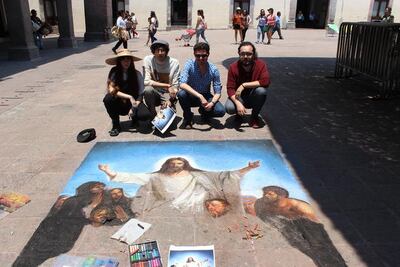 Una probadita del festival Madonnari  