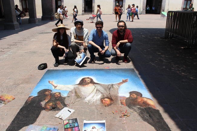 Una probadita del festival Madonnari