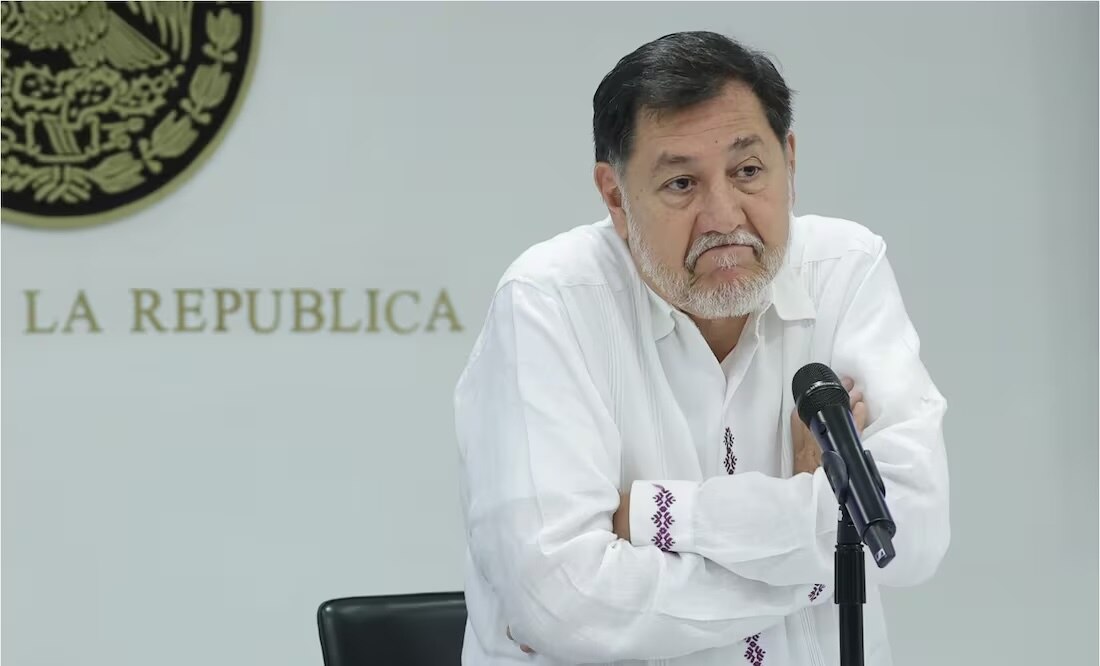 Presidente del Senado, Gerardo Fernández Noroña en sesión para aprobar convocatoria del Poder Judicial Foto: Fernanda Rojas/EL UNIVERSAL