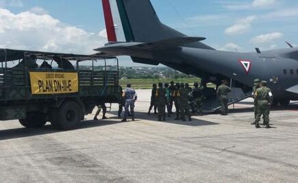 Refuerza Sedena puente aéreo en Chiapas para ayuda humanitaria