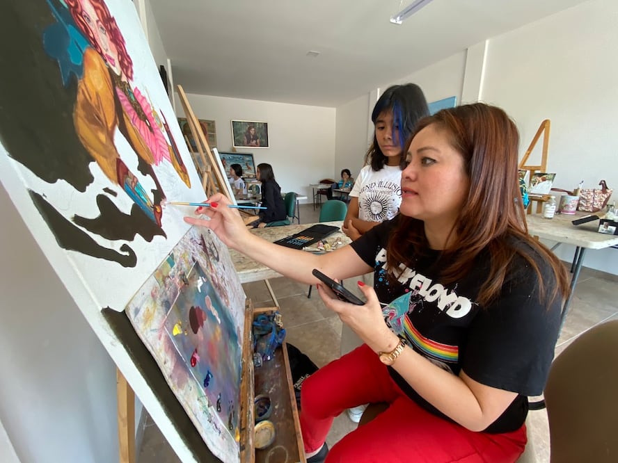 TALLER DE PINTURA INFANTIL FOTO: DEMIAN CHAVEZ