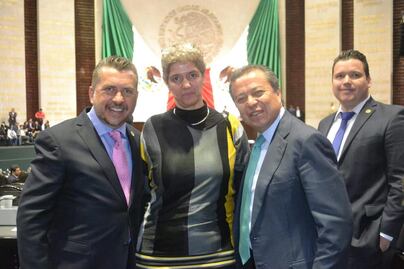 Teresa García, rectora electa de la UAQ, visitó la Cámara de Diputados