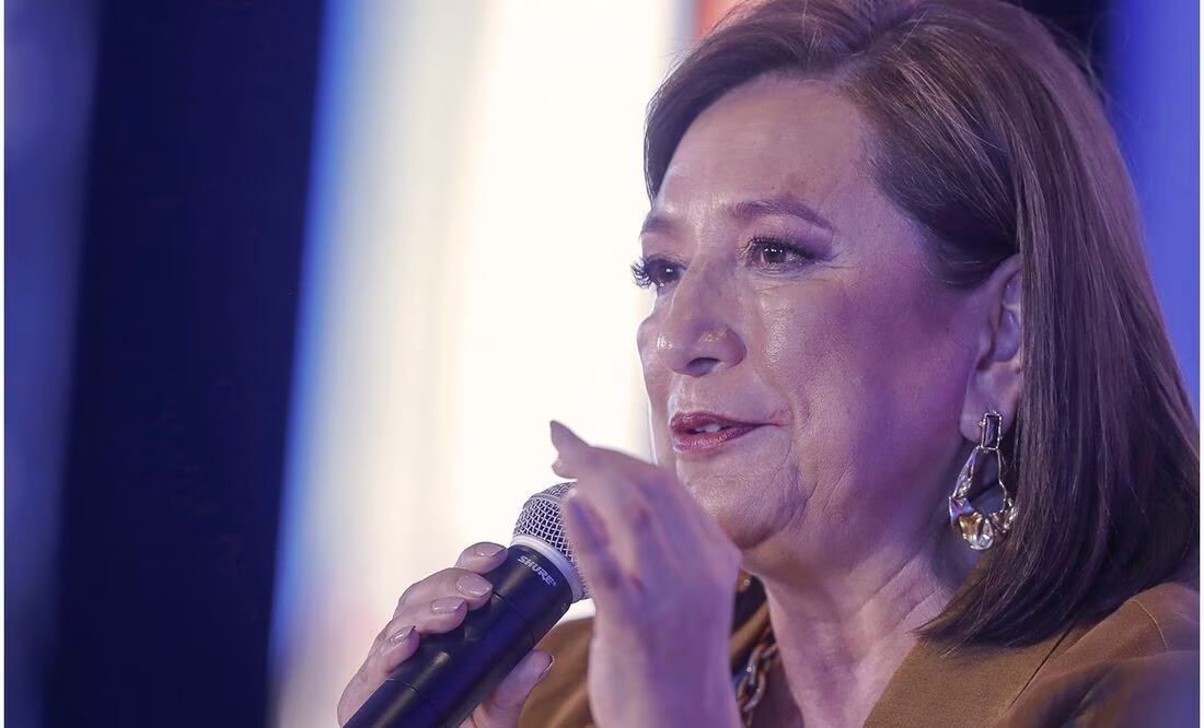 Xóchitl Gálvez, candidata a la presidencia por el PAN-PRI-PRD. Foto: Isaac Esquivel/EFE