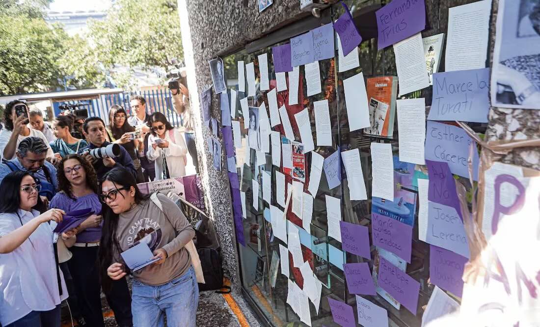 Destituyan a Taibo “o será señalado donde se pare”: mujeres en mitin