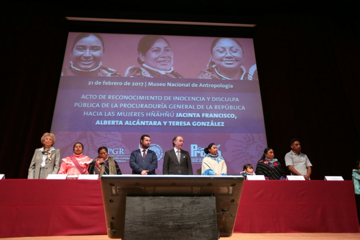 PGR emite disculpa pública a Jacinta, Alberta y Teresa