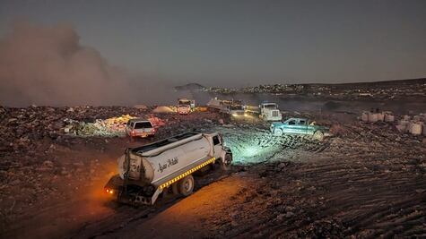 Controlado, 60% de incendio en basurero de Corregidora