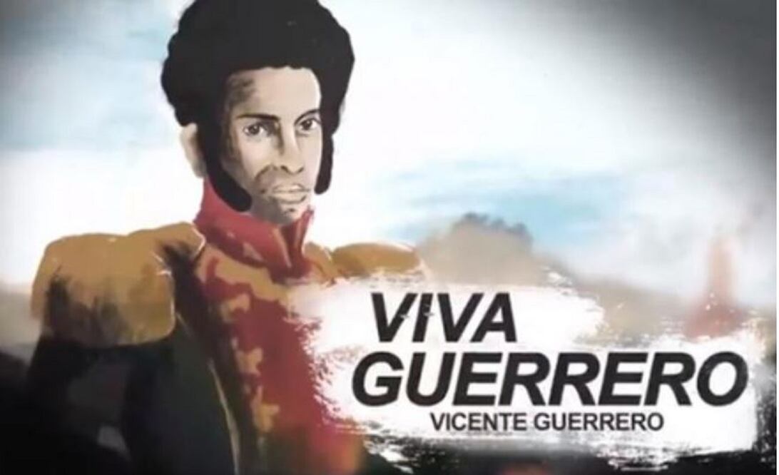 Ilustración de Vicente Guerrero en video publicado por Sedena. (Foto: Tomada de video.)