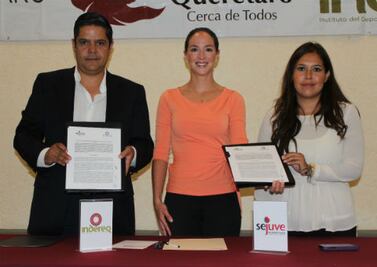 INDEREQ y SEJUVE firma convenio de colaboración