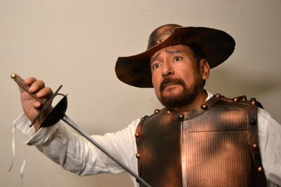 El Quijote y Dulcinea, a escena