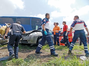 Un deceso, tras accidentes en la México-Querétaro