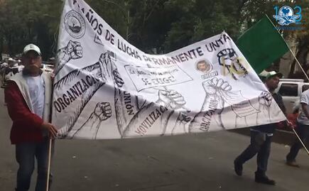 Marchas campesinas generan caos en la Ciudad de México