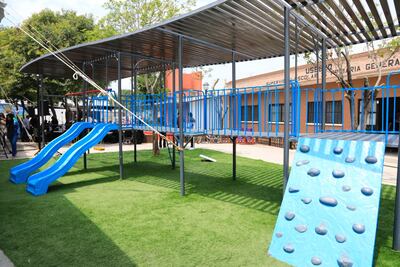 Rehabilitan Plaza Galeras, en Colón