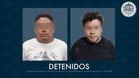Dos personas detenidas por homicidio en colonia Amelia Solorzano