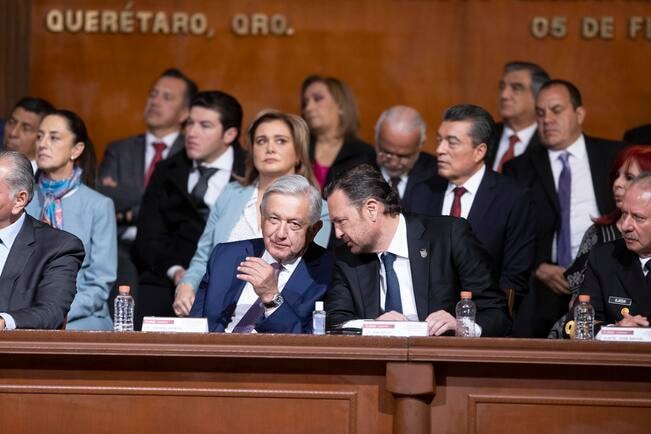 Frente a López Obrador, Mauricio Kuri exhorta a lograr el consenso para tener armonía social