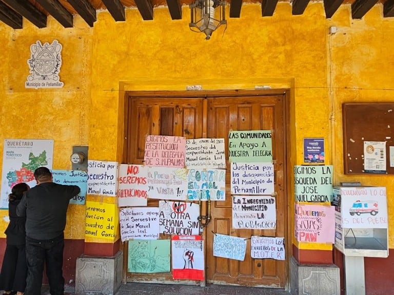 Se levanta el bloqueo en el municipio de Peñamiller. ESPECIAL