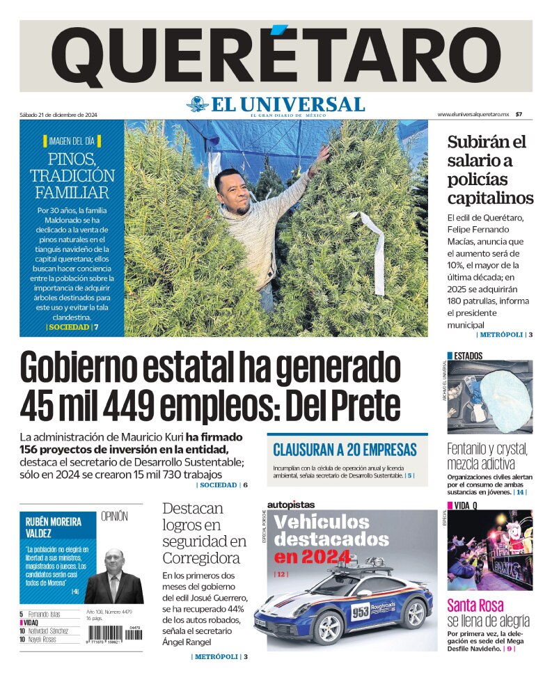 Portada 21 de diciembre de 2024