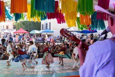 Una fiesta del huapango en El Marqués